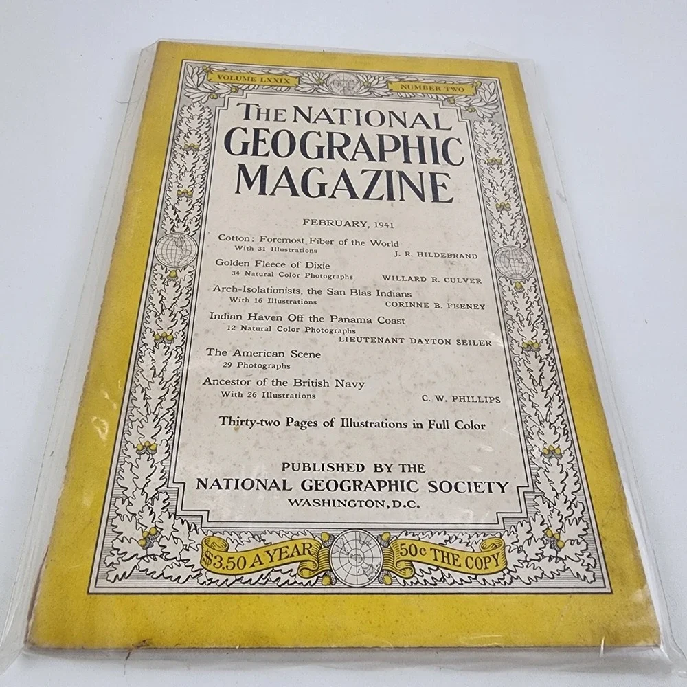 National Geographic Magazine February 1941 No Insert‎